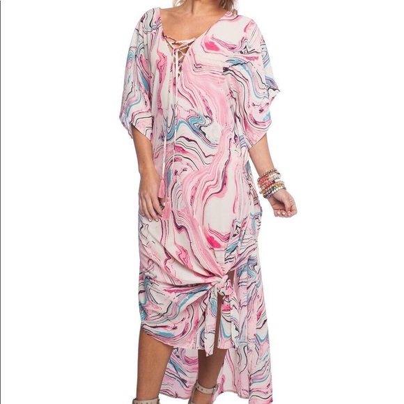 Buddy Love Dresses & Skirts - Buddy Love Maxi Tortola Marble Cover Up Like new